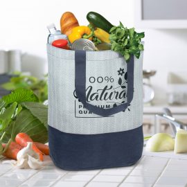 The Trends Collection Tasman Tote Bag is an attention grabbing tote bag.  In Grey or Navy. Print on top or bottom. Great branded tote bags from Trends Collection.