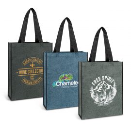 The Trends Collection Avanti Heather Tote Bag is a large reusable tote bag with heather style finish.  3 colours.  Great branded heather tote bags.