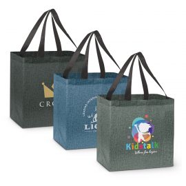 The Trends Collection City Shopper Heather Tote Bag is an affordable large reusable heather shopping tote bag.  3 colours.  Great branded heather tote bags.