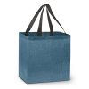 116857 Trends Collection City Shopper Heather Tote Bag – Blue