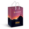 The Trends Collection Small Laminated Carry Bag is a small high gloss carry bag.  Full Colour printed.  Great retail packaging promotional product.