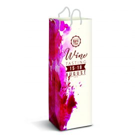The Trends Collection Laminated Paper Wine Bag Full Colour is a paper wine carry bag with rope handles.  Great branded wine bags for your customers.