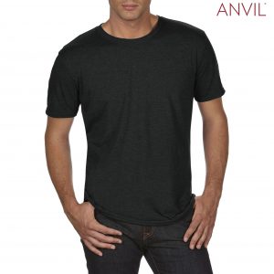 The Anvil Tri Blend Adult Combed Ring Spun Tee is a 159gm2 pre shrunk 50% polyester tee.  6 colours.  S - 3XL.  Great branded polyester/cotton tees.