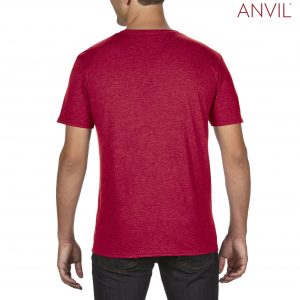The Anvil Tri Blend Adult Combed Ring Spun Tee is a 159gm2 pre shrunk 50% polyester tee.  6 colours.  S - 3XL.  Great branded polyester/cotton tees.