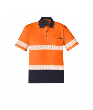 The Syzmik Unisex Hi Vis Segmented S/S polo is a 175gsm polyester hi vis polo shirt.  2 colour options.  Great branded hi vis polos & workwear from Syzmik.