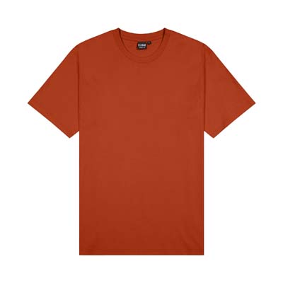 CLOKE-T101-Outline-Mens-Tee-Rust-F