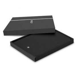 The Swiss Peak Heritage A5 Notebook is a medium size, 80 leaf notebook with hard cover.  Finished with textured leather look PU.  Multiple branding options.