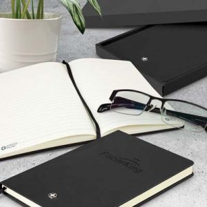 116492 Swiss Peak Heritage A5 Notebook The Swiss Peak Heritage A5 Notebook is a medium size, 80 leaf notebook with hard cover. Finished with textured leather look PU. Multiple branding options.