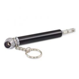 The TRENDS Tyre Pressure Gauge Key Ring is a mini tyre gauge on a key chain.  Measures up to 50psi.  Laser engraving available. Great automotive promo product.