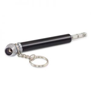 The TRENDS Tyre Pressure Gauge Key Ring is a mini tyre gauge on a key chain. Measures up to 50psi. Laser engraving available. Great automotive promo product.