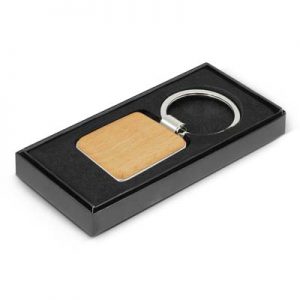 The TRENDS Echo Key Ring is a square natural beech wood key ring with metal trim. Laser engraves to natural etch. Available in round, rectangle or square.