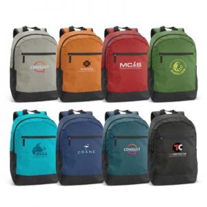 The Trends Collection Corolla Backpack is an on trend backpack in 8 colours.  2 external side pockets and zippered front.  Great branded backpacks from Trends Collection.