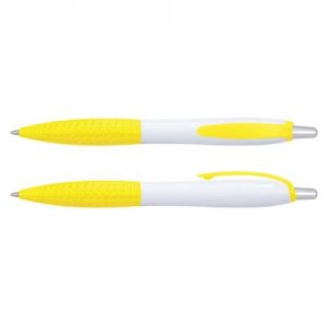 The Trends Collection Xena Pen is a retractable plastic ball pen has a contoured barrel with chrome push button. 11 colours. Great branded pens.