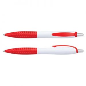 The Trends Collection Xena Pen is a retractable plastic ball pen has a contoured barrel with chrome push button. 11 colours. Great branded pens.