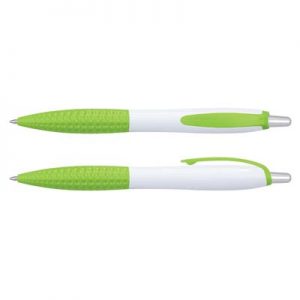 The Trends Collection Xena Pen is a retractable plastic ball pen has a contoured barrel with chrome push button. 11 colours. Great branded pens.