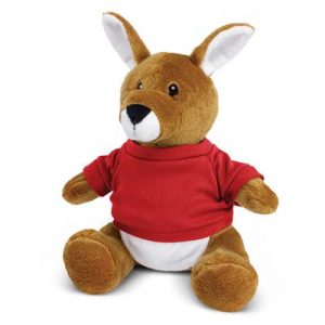 The Trends Collection Kangaroo Plush Toy is a soft kangaroo plush toy with a pouch and tee.  9 colours.  Great branded cuddly toys from Trends Collection.