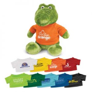 117008 Trends Collection Crocodile Plush Toy The Trends Collection Crocodile Plush Toy is a soft crocodile plush toy with tee. 9 colours. Great branded awareness promo products from Trends Collection.