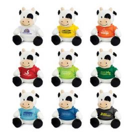 The Trends Collection Cow Plush Toy is a soft cow plush toy with tee available in 9 colours. Great brand awareness promo products from Trends Collection.