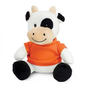 The Trends Collection Cow Plush Toy is a soft cow plush toy with tee available in 9 colours.  Great brand awareness promo products from Trends Collection.