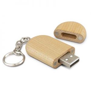 The Trends Collection Anco 4GB Flash Drive is a compact maple wood flash drive with key ring and magnetic cap closure. Great branded flash drives.