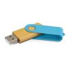 117042 Trends Collection Helix 4GB Bamboo Flash Drive – Light Blue