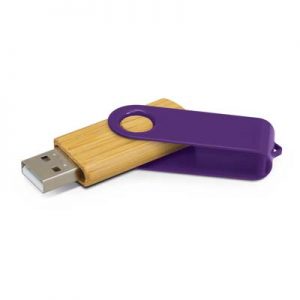 The Trends Collection Helix 4gb Bamboo Flash Drive is a classic flash drive with metal swivel and bamboo case. 13 colours. Great branded USB flash drives.