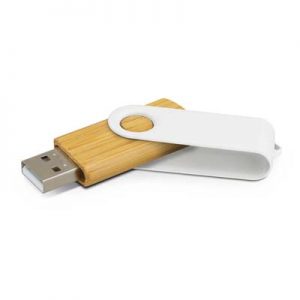 The Trends Collection Helix 4gb Bamboo Flash Drive is a classic flash drive with metal swivel and bamboo case. 13 colours. Great branded USB flash drives.