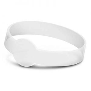 The Trends Collection Xtra Silicone Wrist Band is a silicone wrist band with extra branding spot.  14 colours.  Great branded silicone wrist bands for events.