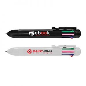 117071 Trends Collection Mega Multi Pen The Trends Collection Mega Multi Pen is a retractable plastic ball pen with 8 coloured refills. White or Black Pen. Great branded novelty pens from Trends Collection.