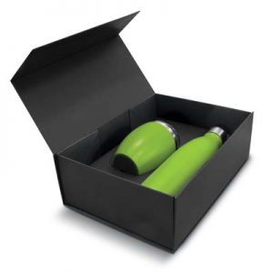 The Trends Collection Mirage Vacuum Gift Set includes the Mirage Powder Coated Vacuum Bottle & Verona Vacuum Cup. 12 colours, Great corporate gift sets.