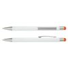 117120 Trends Collection Lancer Stylus Pen – White Barrel – Orange