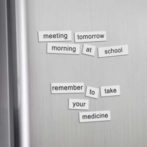 The Trends Collection Fridge Magnet Word Set is a magnetic sheet with 123 die cut word tiles.  Full Colour digital print.  Great branded magnet word sets.