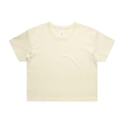 The AS Colour Womens Crop Tee is a relaxed fit. crew neck, mid weight tee. 17 colours. XS - XL. Great branded printed crop tees from AS Colour.