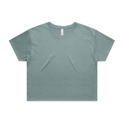 The AS Colour Womens Crop Tee is a relaxed fit. crew neck, mid weight tee. 17 colours. XS - XL. Great branded printed crop tees from AS Colour.