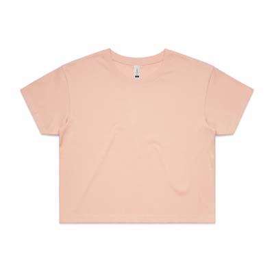 The AS Colour Womens Crop Tee is a relaxed fit. crew neck, mid weight tee. 17 colours. XS - XL. Great branded printed crop tees from AS Colour.