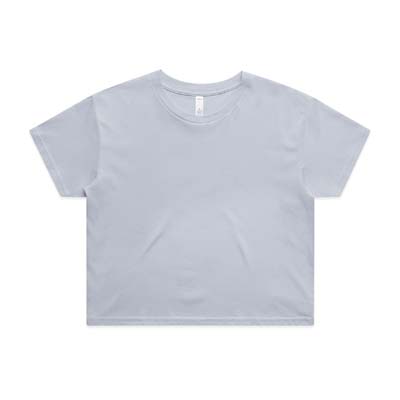 The AS Colour Womens Crop Tee is a relaxed fit. crew neck, mid weight tee. 17 colours. XS - XL. Great branded printed crop tees from AS Colour.