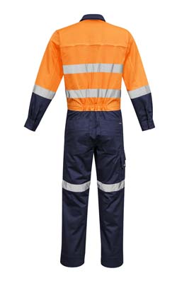 The Syzmik Mens Rugged Cooling Taped Overall is a 240gsm cotton ripstop overall with multiple pockets.  2 colours.  Great branded hi vis overalls.