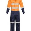ZC804 Syzmik Mens Rugged Cooling Taped Overall – Orange/Navy