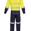 ZC804 Syzmik Mens Rugged Cooling Taped Overall – Yellow/Navy