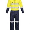 ZC804 Syzmik Mens Rugged Cooling Taped Overall – Yellow/Navy