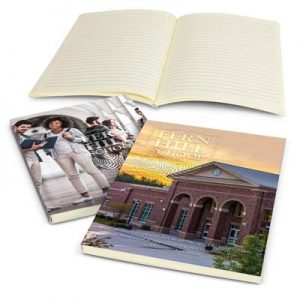 117409 TRENDS Chorus Notebook The TRENDS Chorus Notebook is a medium size, lined, cream paper notebook. Full colour print. Great branded notebooks for you and your clients.