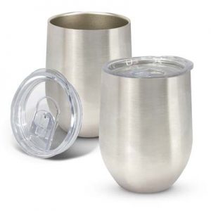 The TRENDS Cordia Vacuum Cup - Powder Coated is a 300ml double wall, vacuum insulated coffee cup.  4 colours.  Great branded stainless steel drinkware.