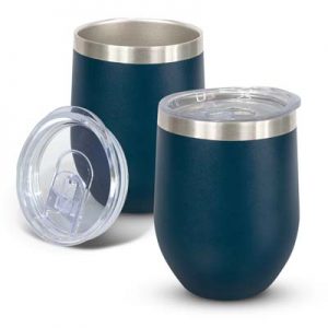 The TRENDS Cordia Vacuum Cup - Powder Coated is a 300ml double wall, vacuum insulated coffee cup.  4 colours.  Great branded stainless steel drinkware.