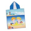 The TRENDS Kids Hooded Towel is a kids size hooded towel, made from 250gsm microfibre.  Full Colour.  Great branded kids hooded towels for swim teams.