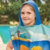The TRENDS Kids Hooded Towel is a kids size hooded towel, made from 250gsm microfibre.  Full Colour.  Great branded kids hooded towels for swim teams.
