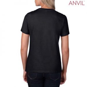The Anvil Lightweight Ladies Tee is a 155gm pre shrunk 100% ring spun cotton tee. 16 colours. S - 3XL. Great branded cotton lightweight tees.