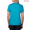 880 Anvil Ladies Lightweight Tee – Caribbean Blue