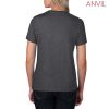 880 Anvil Ladies Lightweight Tee – Dark Grey Heather