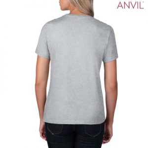 The Anvil Lightweight Ladies Tee is a 155gm pre shrunk 100% ring spun cotton tee. 16 colours. S - 3XL. Great branded cotton lightweight tees.