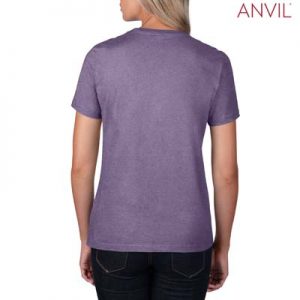 The Anvil Lightweight Ladies Tee is a 155gm pre shrunk 100% ring spun cotton tee. 16 colours. S - 3XL. Great branded cotton lightweight tees.